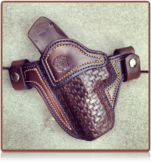 Basketweave 'Option' for Custom Holsters by Soteria Leather