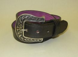 Miss Be Havin Black Leather Gun Belt - Flashbang Holsters/LB - IS