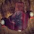 Butterfly Hand Tooled Leather OWB Holster by Soteria Leather