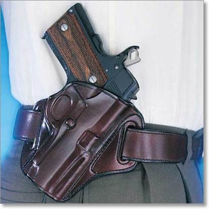 The 'Concealable' Leather OWB Handgun Holster by Galco