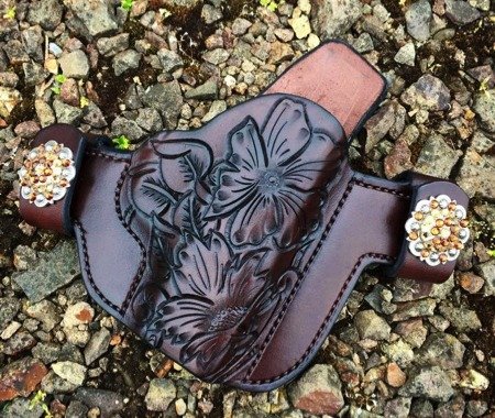 Swarovski Crystals Snaps 'Option' for Custom Holsters by Soteria Leather