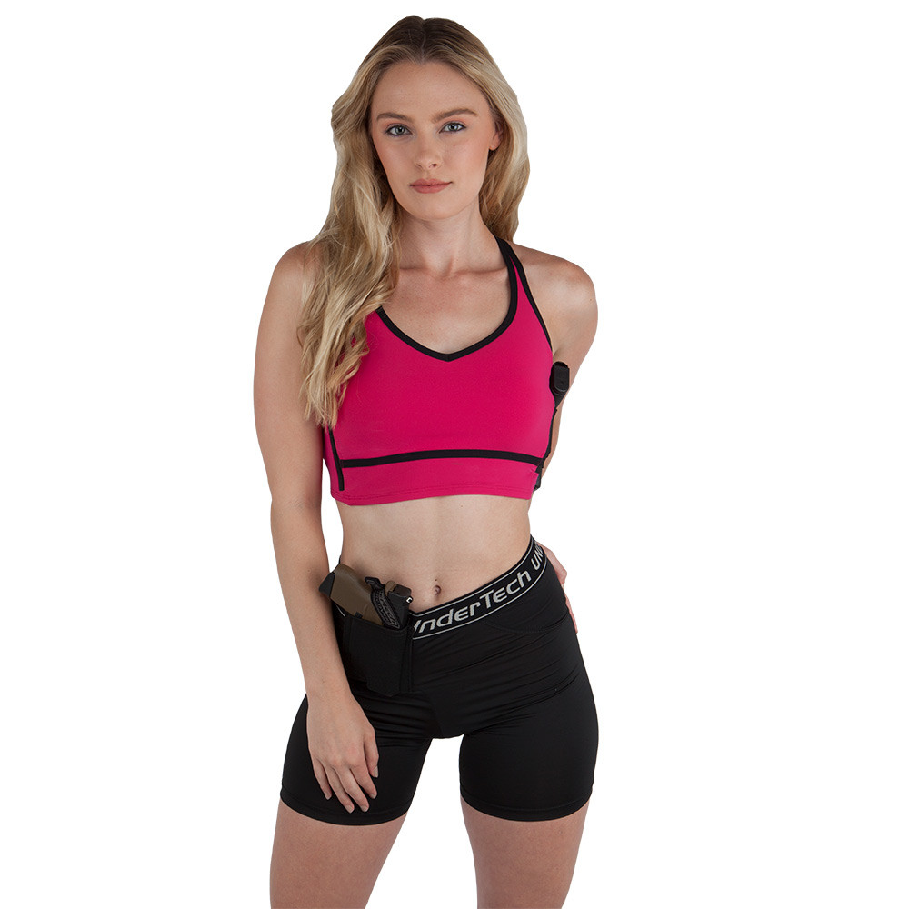 Pink UnderTech Undercover Concealed Carry Convertible Sports Bra Small