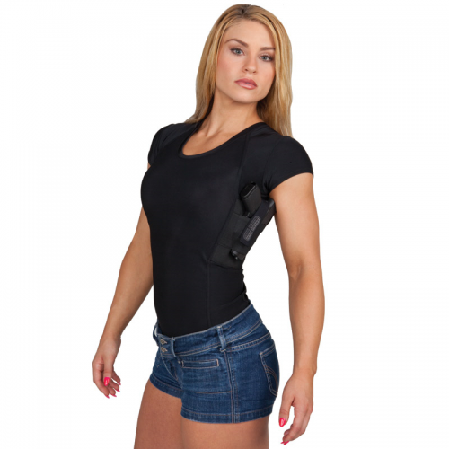 Women's Concealed Holster Scoop Neck T-Shirt by Undertech
