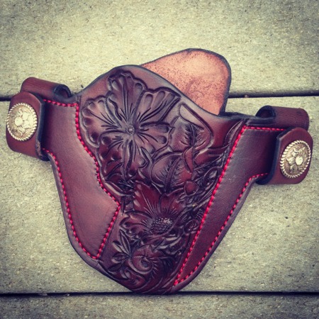 Soteria Floral 'Revolver-3' Custom Holster by Soteria Leather