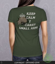 Tee Rex Keep Calm - Olive Green Junior/Fitted - OffHand Gear