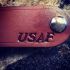 USAF Tribute -- Leather Cuff Bracelet by Soteria Leather