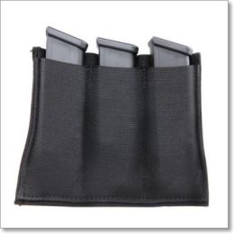 Universal 3-Magazine Holster of Elastic & Velcro by Magills