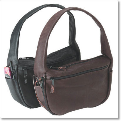 Solitaire Hobo-Style Leather Holster Handbag by Galco