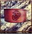 USMC Tribute -- Leather Wristband Bracelet by Soteria Leather